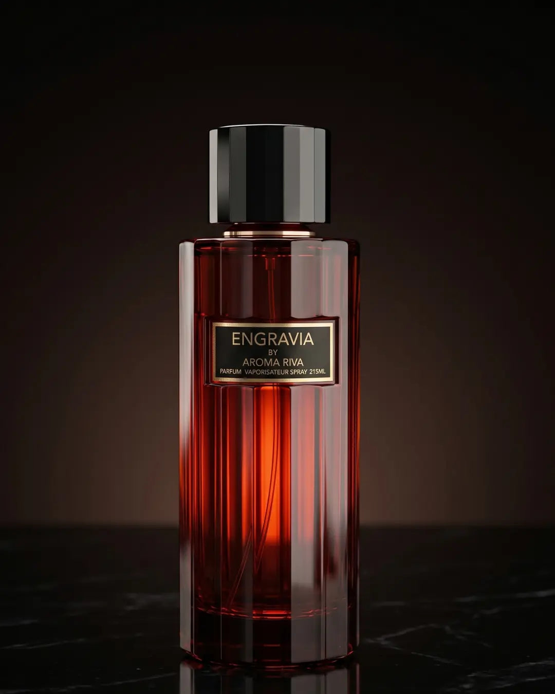 Engravia perfume by Aroma Riva premium fragrance 215ml amber red scent luxury UAE