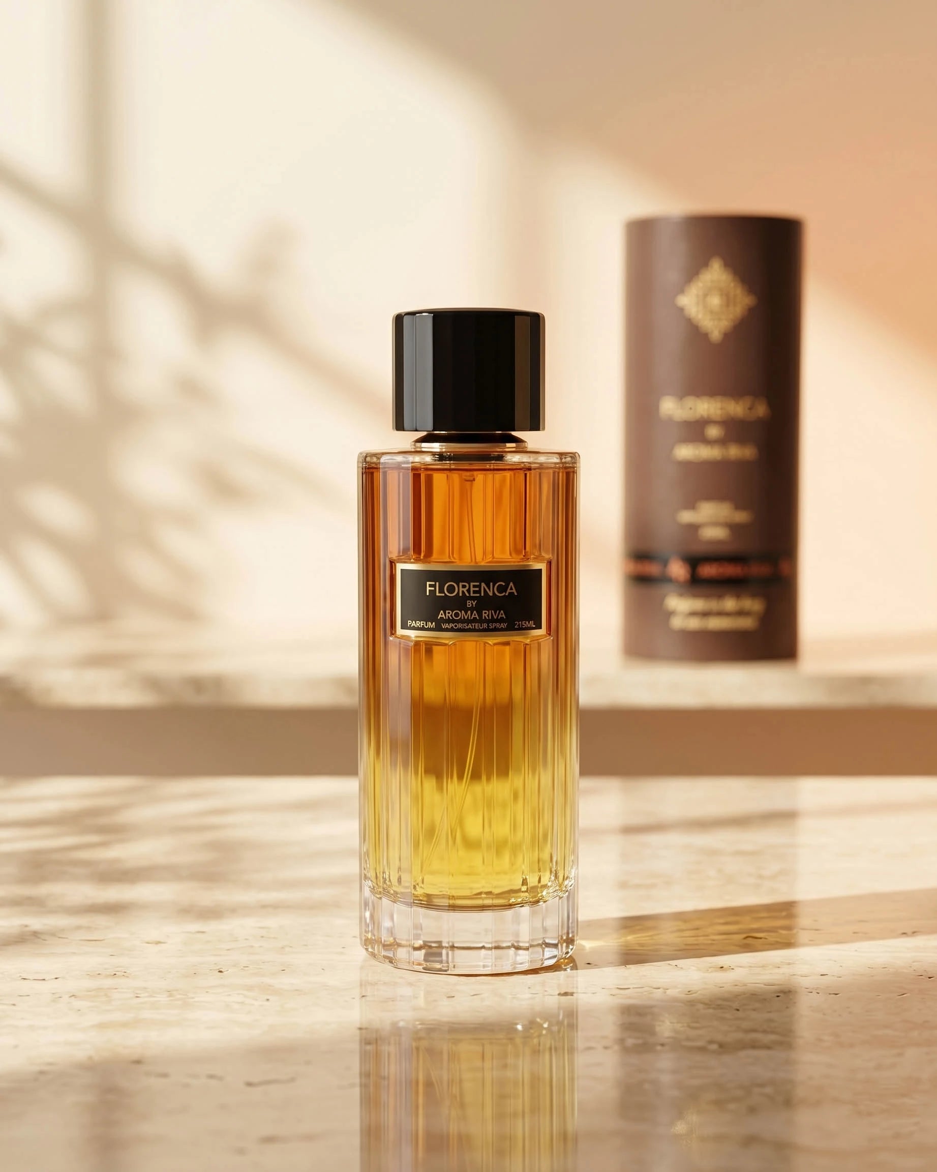 Aroma Riva Florenca perfume, elegant luxury scent bottle displayed in UAE Florence Gallery store